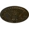 Ekena Millwork Tristan Ceiling Medallion (Fits Canopies up to 5 1/2"), Hand-Painted Green Gold, 26"OD x 3"P CM26TNGGS - alternate 2